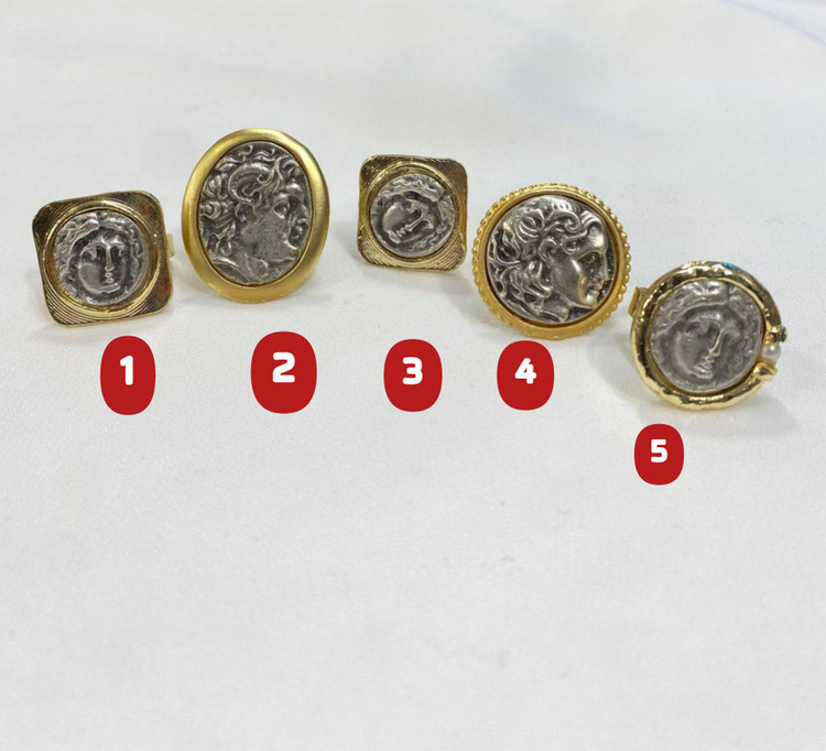 انگشتر طرح سکه یونانی