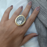 انگشتر طرح سکه یونانی