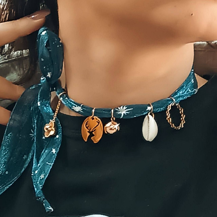 گردنبند پارچه ای فشن زارا