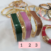 النگو میناکاری فریسایز با قفل فنری – طرح سنتی رنگارنگ