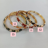 النگو میناکاری فریسایز با قفل فنری – طرح سنتی رنگارنگ