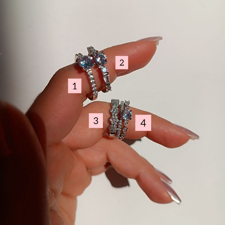 انگشتر زنانه فریسایز نگیندار