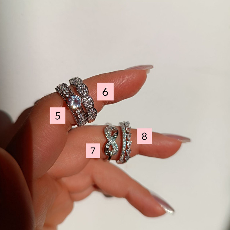 انگشتر زنانه فریسایز نگیندار