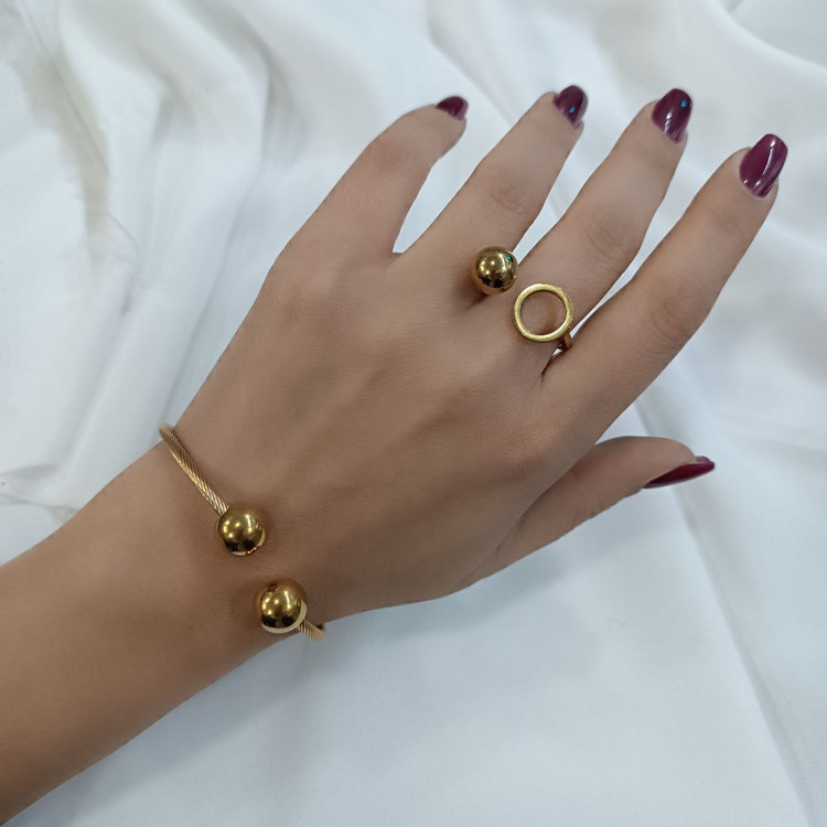 ست ساعت ، دستبند و انگشتر زنانه