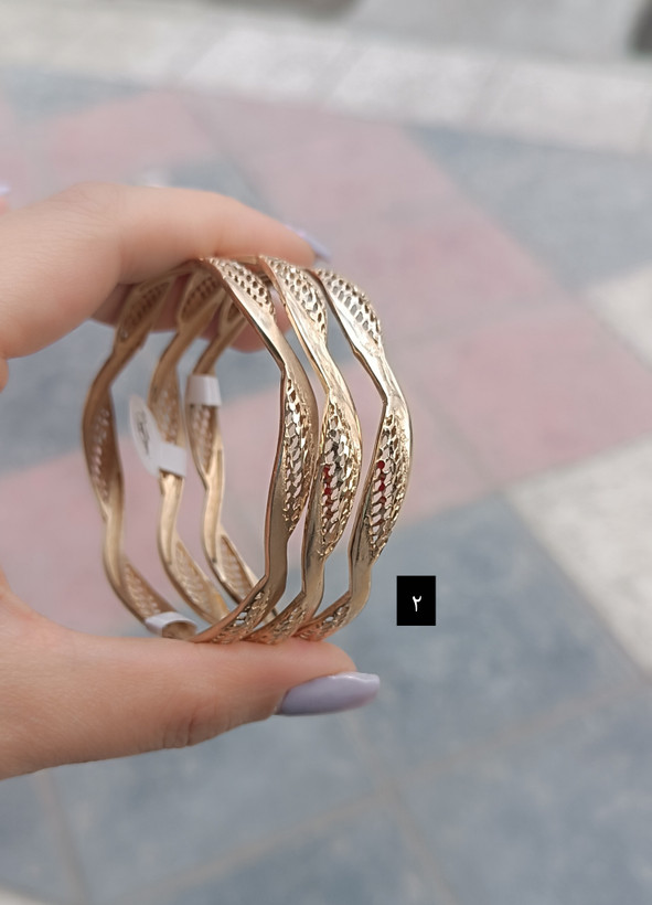 النگو طرح طلا فیوژن رنگ ثابت