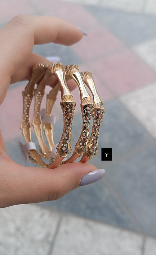 النگو طرح طلا فیوژن رنگ ثابت